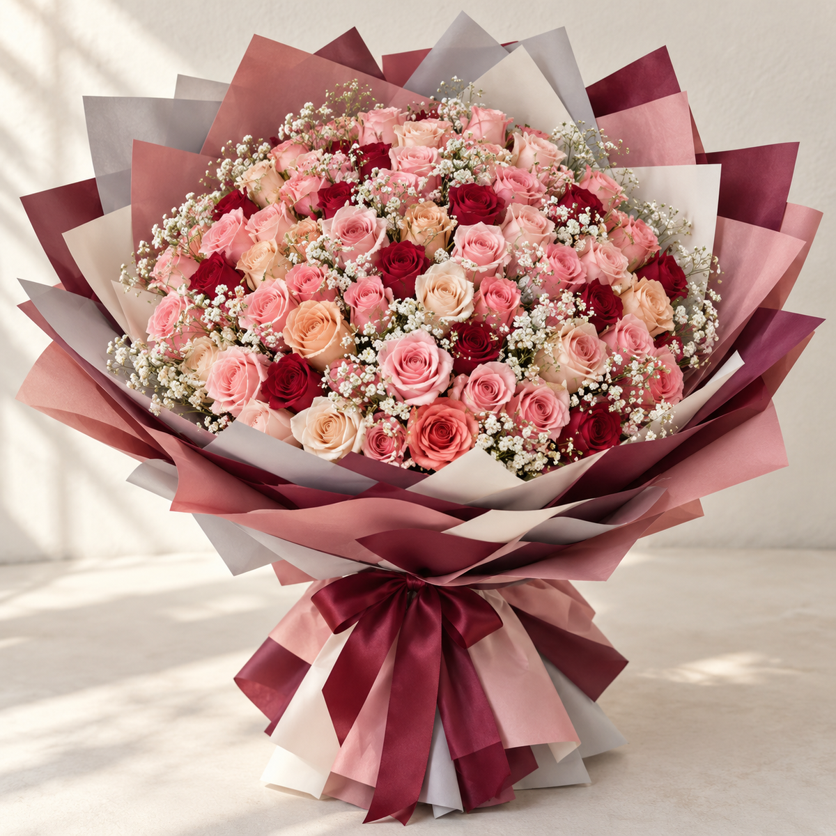 Golden Celebration – 50 Rose Bouquet